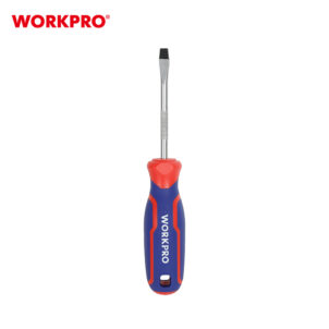 SLOTTED SCREWDRIVER WITH TRI-COLOR HANDLE, 6.5X200MM CR-V WORKPRO