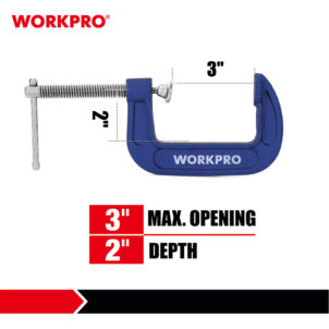 C-CLAMP 100MM (4") WORKPRO - Image 8