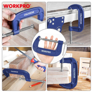 C-CLAMP 100MM (4") WORKPRO - Image 3