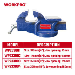 BENCH VISE 200MM (8") WORKPRO - Image 2