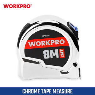 CHROME TAPE MEASURE 8M(26FT) X25MM WORKPRO