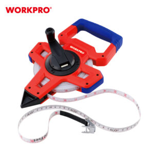 OPEN REEL FIBERGLASS LONG TAPE RULER 100M WORKPRO