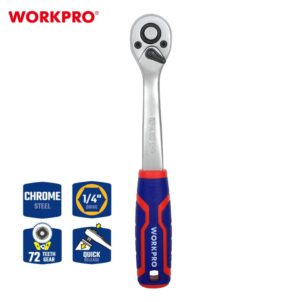 DR. QUICK -RELEASE RATCHET HANDLE,72T 1/4" WORKPRO - Image 8
