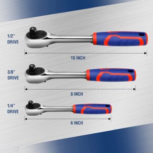 DR. QUICK -RELEASE RATCHET HANDLE,72T 1/4" WORKPRO - Image 7