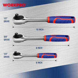 DR. QUICK -RELEASE RATCHET HANDLE,72T 1/4" WORKPRO - Image 5