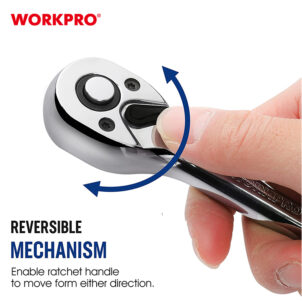 DR. QUICK -RELEASE RATCHET HANDLE,72T 1/4" WORKPRO - Image 3
