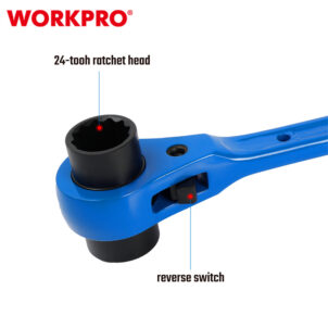 SHARP TAIL DOUBLE SOCKET RATCHET WRENCH 17X19MM WORKPRO - Image 5