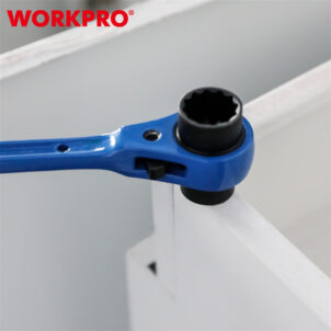 SHARP TAIL DOUBLE SOCKET RATCHET WRENCH 17X19MM WORKPRO - Image 2