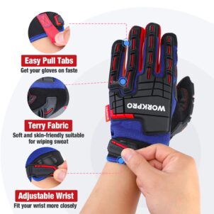 ANTI IMPACT WORK GLOVES - L WORKPRO - Image 4