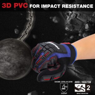ANTI IMPACT WORK GLOVES - L WORKPRO - Image 2
