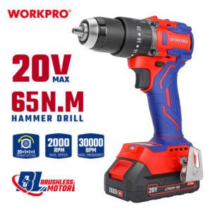 20V BRUSHLESS IMPACT DRILL SET WP390020