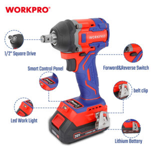 20V BRUSHLESS IMPACT WRENCH SET WP390228