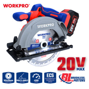 20V 165MM BRUSHLESS CIRCULAR SAW WP391201