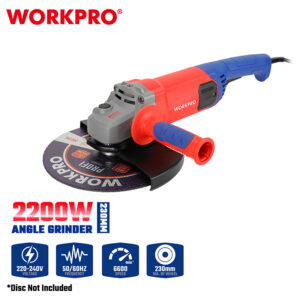 WORKPRO 230mm 2200W PROFESSIONAL ANGLE GRINDER WP472004